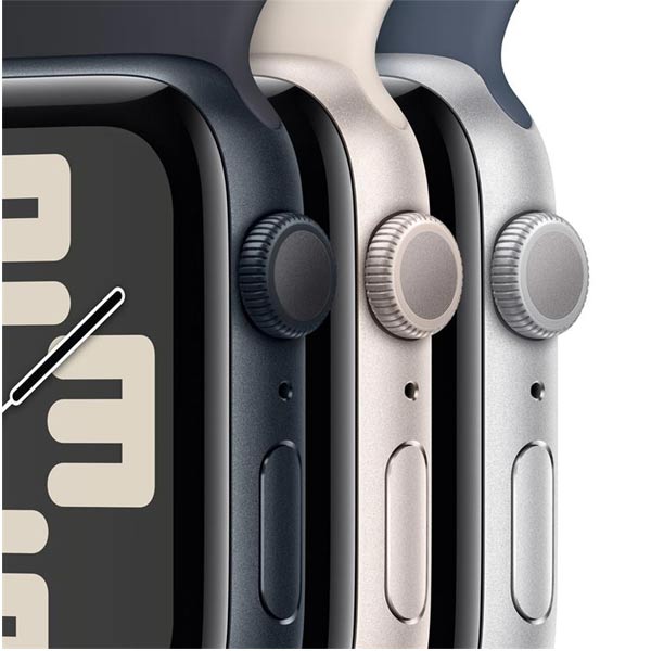 Apple Watch SE GPS 44mm ezüst Aluminium Case Storm Kék Sport szíjjal - S/M Apple Watch SE GPS 44mm ezüst Aluminium Case Storm Kék Sport szíjjal - S/M