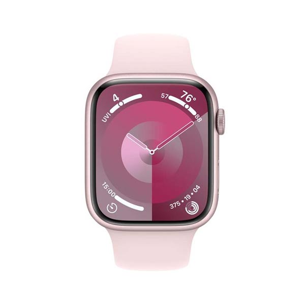 Apple Watch Series 9 GPS 41mm rózsaszín Aluminium Case Light rózsaszín Sport szíjjal - S/M