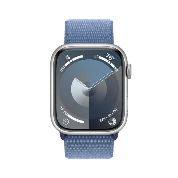 Apple Watch Series 9 GPS 45mm ezüst Aluminium Case Winter Kék Sport Loop-pal
