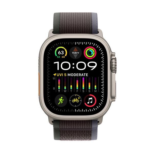 Apple Watch Ultra 2 GPS + Cellular, 49mm Titanium Case Kék/Fekete Trail Loop-pal - M/L