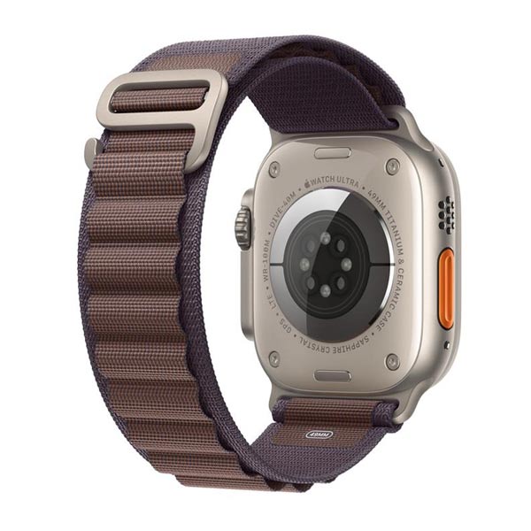 Apple Watch Ultra 2 GPS + Cellular, 49mm Titanium Case Indigo Alpine Loop-pal - Kicsi