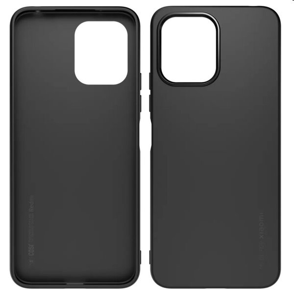 Made for Xiaomi TPU Tok + védőüveg Xiaomi Redmi 12 4G/5G számára, fekete