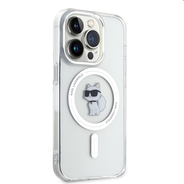 Karl Lagerfeld IML Choupette MagSafe tok Apple iPhone 15 Pro Max számára, átlátszó Karl Lagerfeld IML Choupette MagSafe tok Apple iPhone 15 Pro Max számára, átlátszó
