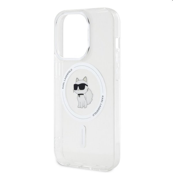 Karl Lagerfeld IML Choupette MagSafe tok Apple iPhone 15 Pro számára, átlátszó
