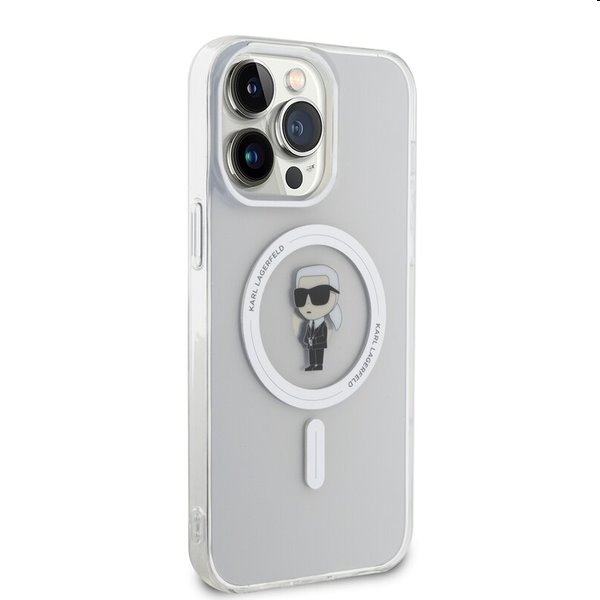Karl Lagerfeld IML Ikonik MagSafe tok Apple iPhone 15 Pro Max számára, átlátszó Karl Lagerfeld IML Ikonik MagSafe tok Apple iPhone 15 Pro Max számára, átlátszó