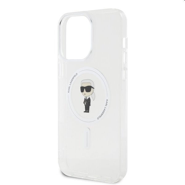 Karl Lagerfeld IML Ikonik MagSafe tok Apple iPhone 15 Pro Max számára, átlátszó