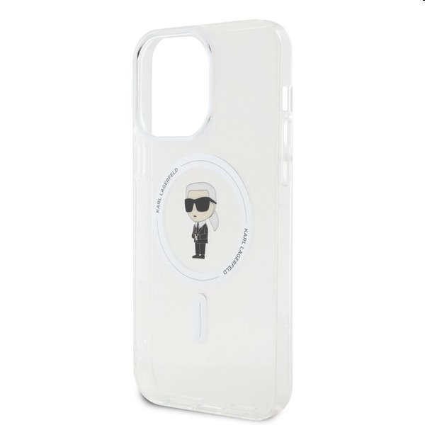 Karl Lagerfeld IML Ikonik MagSafe tok Apple iPhone 15 Pro Max számára, átlátszó Karl Lagerfeld IML Ikonik MagSafe tok Apple iPhone 15 Pro Max számára, átlátszó