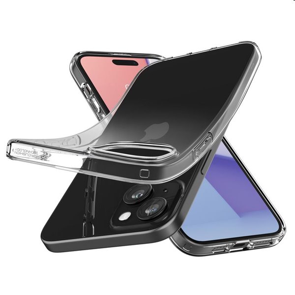 Spigen Liquid Crystal Glitter tok Apple iPhone 15 Plus számára, átlátszó Spigen Liquid Crystal Glitter tok Apple iPhone 15 Plus számára, átlátszó