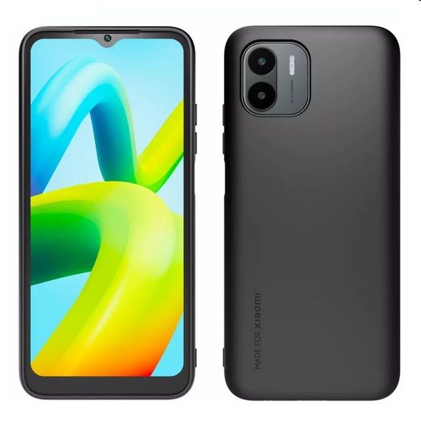 Made for Xiaomi TPU Tok + védőüveg Xiaomi Redmi A1/A2 számára, fekete Made for Xiaomi TPU Tok + védőüveg Xiaomi Redmi A1/A2 számára, fekete