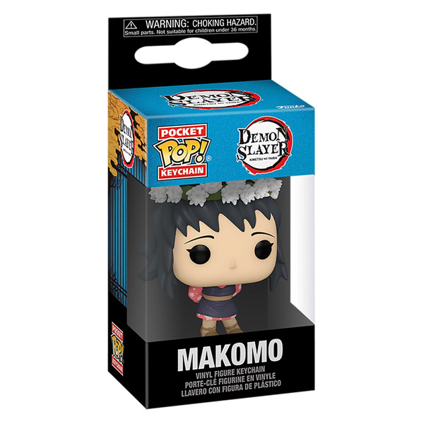 Funko POP! Kulcstartó Makomo virágos fejpánttal (Demon Slayer)