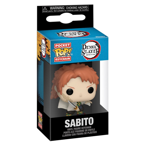 Funko POP! Kulcstartó Sabito maszk nélkül (Demon Slayer)