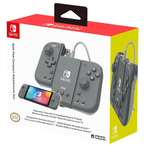 HORI Switch Split Pad Compact Attachment Set (Grey) HORI Switch Split Pad Compact Attachment Set (Grey)
