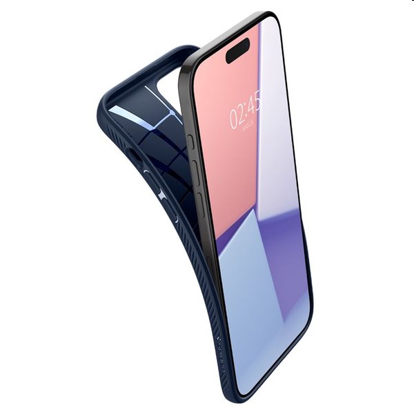 Spigen Liquid Air tok Apple iPhone 15 Pro számára, navy kék