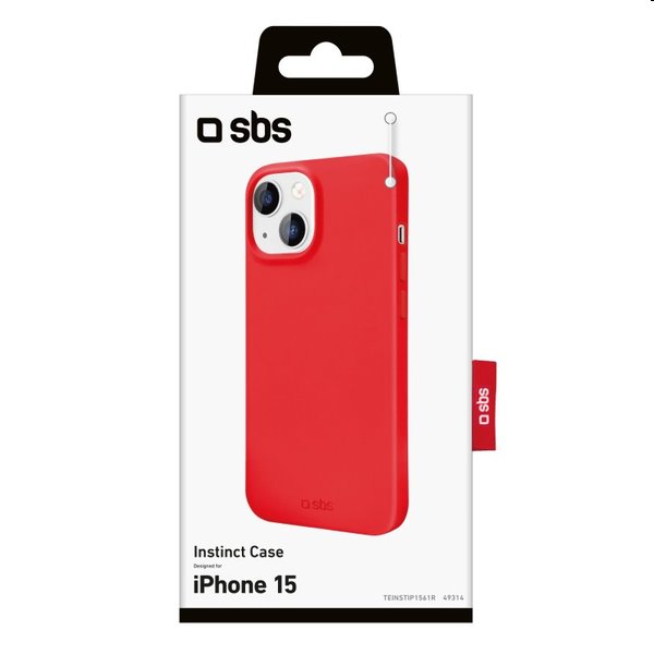 SBS Instinct tok Apple iPhone 15 számára, piros