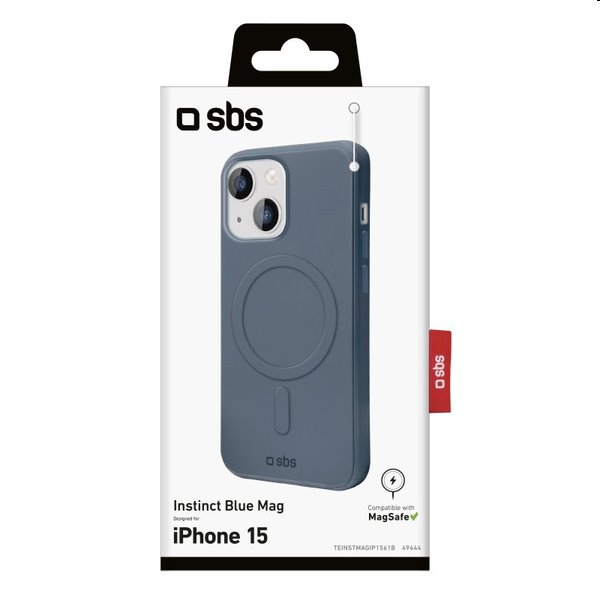 SBS Instinct Cover tok MagSafe-vel Apple iPhone 15 számára, kék SBS Instinct Cover tok MagSafe-vel Apple iPhone 15 számára, kék