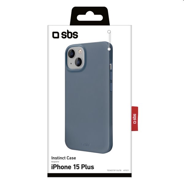 SBS Instinct tok Apple iPhone 15 Plus számára, kék