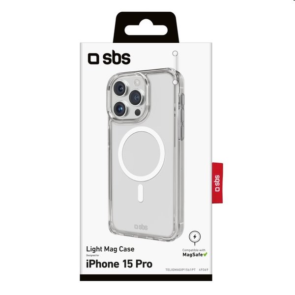 SBS Light Mag tok Apple iPhone 15 Pro számára, átlátszó