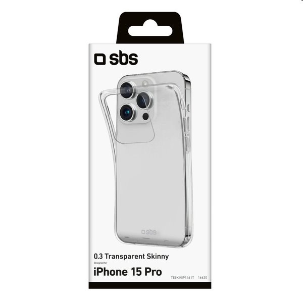 SBS Skinny tok Apple iPhone 15 Pro számára, átlátszó
