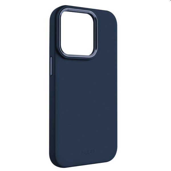 Szilikontok FIXED MagFlow Magsafe támogatással Apple iPhone 15 Plus számára, kék Szilikontok FIXED MagFlow Magsafe támogatással Apple iPhone 15 Plus számára, kék