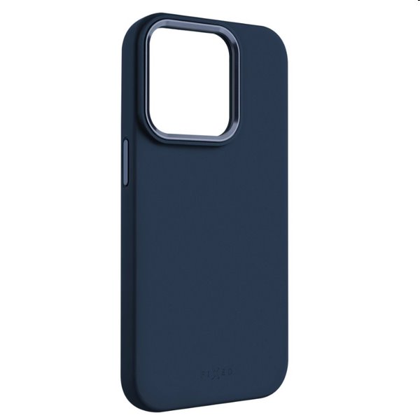 Szilikontok FIXED MagFlow Magsafe támogatással Apple iPhone 15 Pro Max számára, kék Szilikontok FIXED MagFlow Magsafe támogatással Apple iPhone 15 Pro Max számára, kék