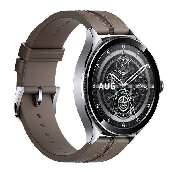 Xiaomi Watch 2 Pro - Bluetooth® Silver Case with Brown Leather Strap Xiaomi Watch 2 Pro - Bluetooth® Silver Case with Brown Leather Strap