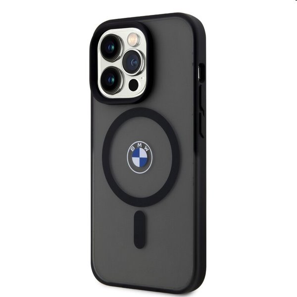 BMW IML Signature MagSafe tok Apple iPhone 15 Pro számára, fekete