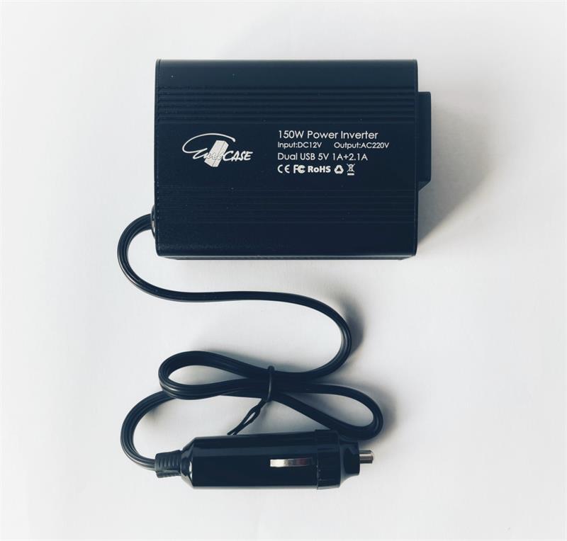 EUROCASE feszültségváltó DC/AC, 12V/230V, 150W, USB 2*5V/500mA, autós csatlakozó (MT-MX150) EUROCASE feszültségváltó DC/AC, 12V/230V, 150W, USB 2*5V/500mA, autós csatlakozó (MT-MX150)