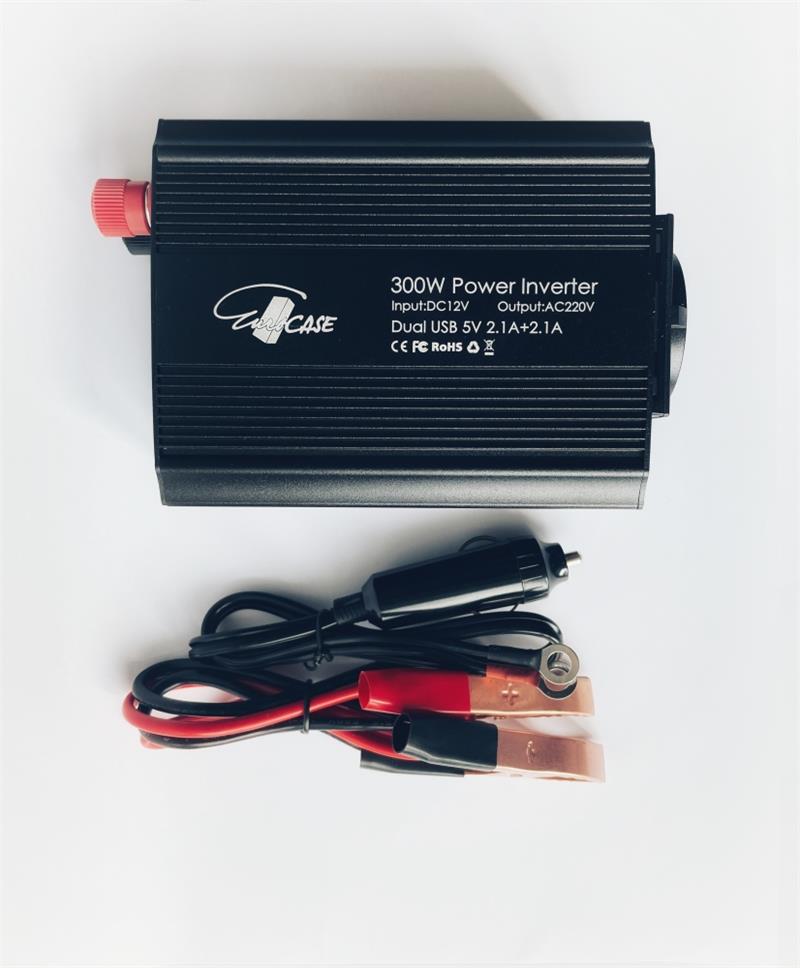 EUROCASE feszültségváltó DC/AC, 12V/230V, 300W, USB, autós csatlakozó, bilincsek (MT-M300) EUROCASE feszültségváltó DC/AC, 12V/230V, 300W, USB, autós csatlakozó, bilincsek (MT-M300)