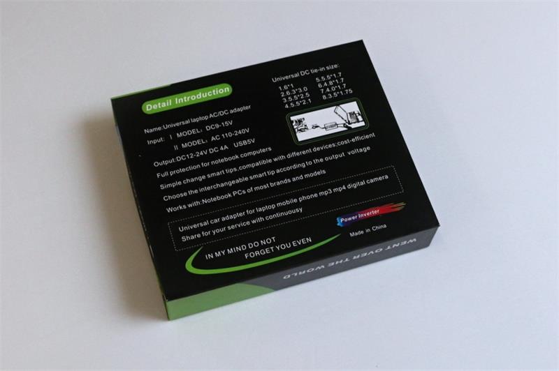 EUROCASE Univerzális hálózati adapter 100W, bemenet AC 110-240V / CAR DC 12V, kimenet DC 12-24V, manual EUROCASE Univerzális hálózati adapter 100W, bemenet AC 110-240V / CAR DC 12V, kimenet DC 12-24V, manual