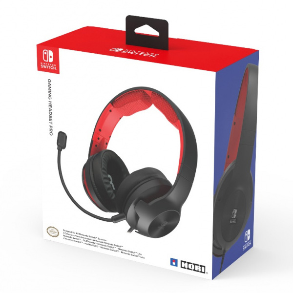 HORI Gaming Headset Nintendo Switch számára (Black & Red)