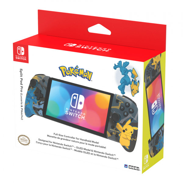 HORI Split Pad Pro Nintendo Switch számára (Lucario & Pikachu)