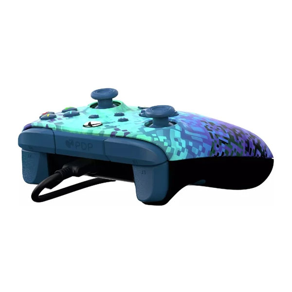 Vezetékes vezérlő PDP Xbox Series számára, Glitch zöld Vezetékes vezérlő PDP Xbox Series számára, Glitch zöld