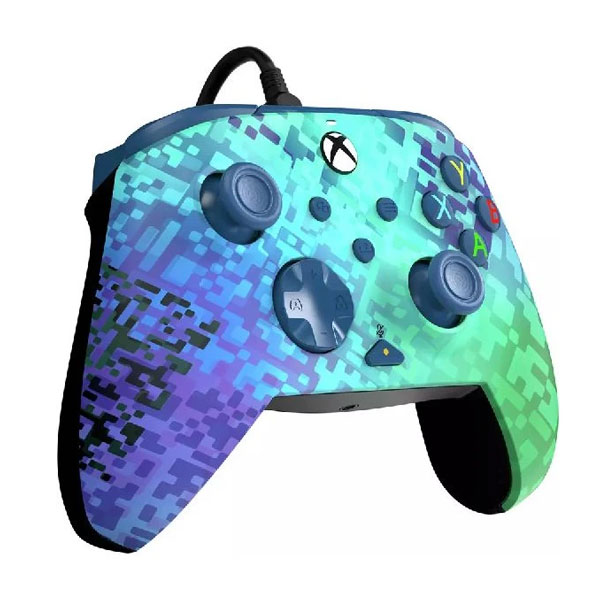 Vezetékes vezérlő PDP Xbox Series számára, Glitch zöld Vezetékes vezérlő PDP Xbox Series számára, Glitch zöld