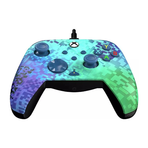 Vezetékes vezérlő PDP Xbox Series számára, Glitch zöld Vezetékes vezérlő PDP Xbox Series számára, Glitch zöld
