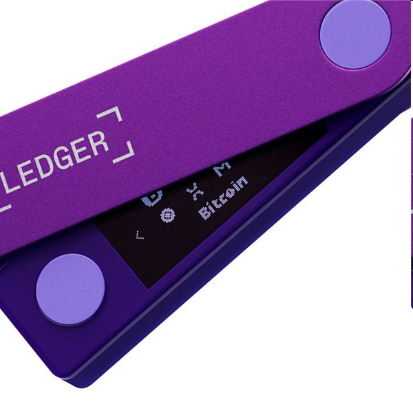 Ledger Nano X hardveres pénztárca kriptovalutákhoz, amethyst purple