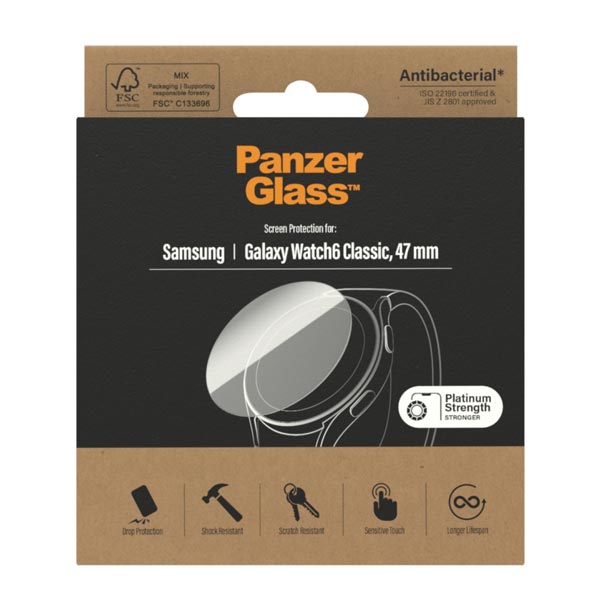 PanzerGlass Flat Glass AB védőüveg Samsung Galaxy Watch 6 47 mm számára, clear