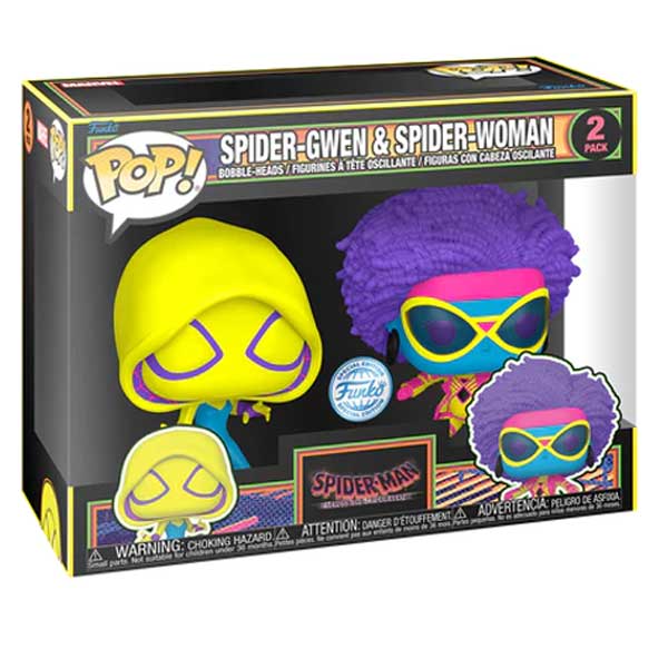 POP! 2 Pack Spider Gwen & Spider Woman (Marvel) Special Kiadás (Blacklight)