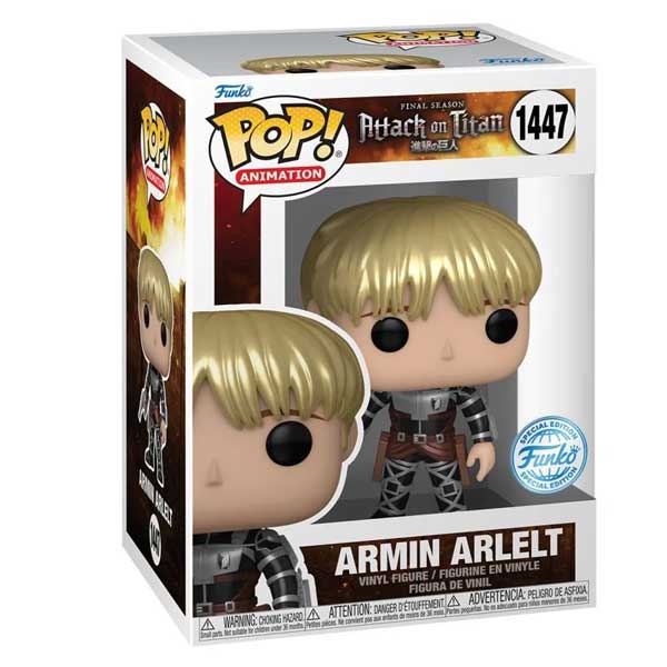 POP! Animation: Armin Arlert (Metallic) (Attack on Titan) Special Kiadás
