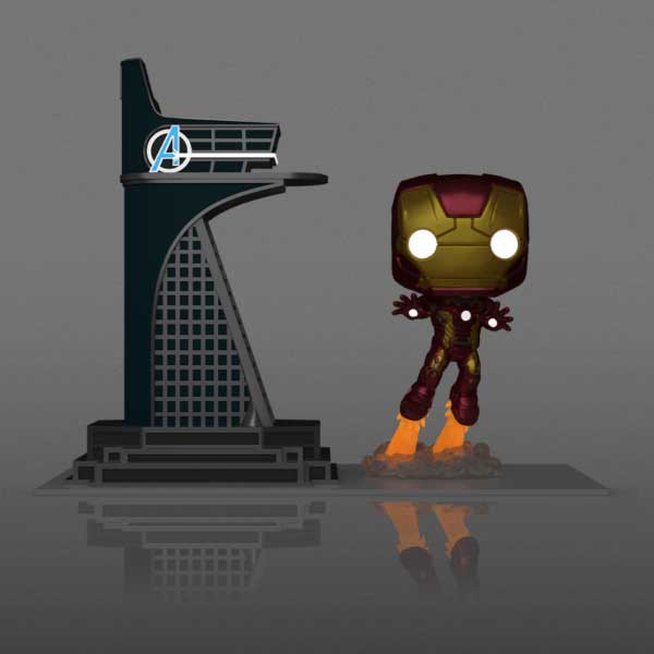 POP! The Infinity Saga: Avengers Tower & Iron Man Special Kiadás (Glows in the Dark)