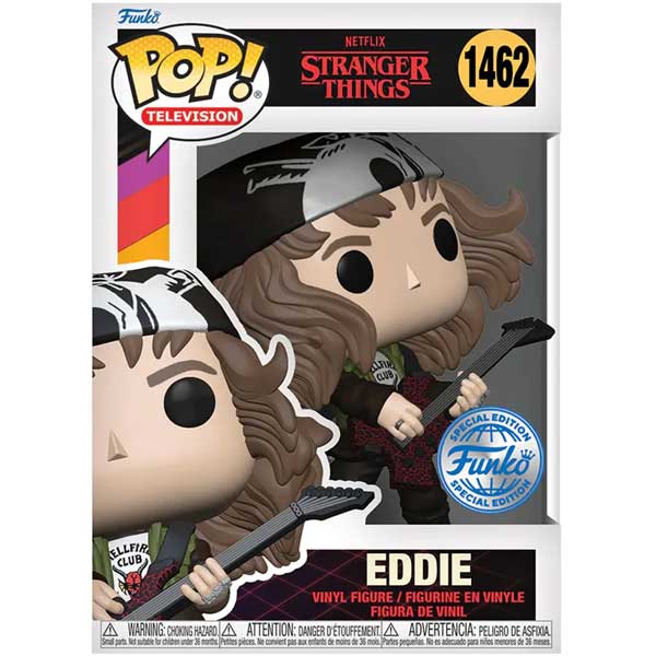 POP! TV: Hunter Eddie with Guitar (Stranger Things) Special Kiadás Metallic