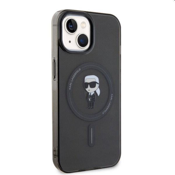Puzdro Karl Lagerfeld IML Ikonik MagSafe Apple iPhone 15 számára, fekete Puzdro Karl Lagerfeld IML Ikonik MagSafe Apple iPhone 15 számára, fekete
