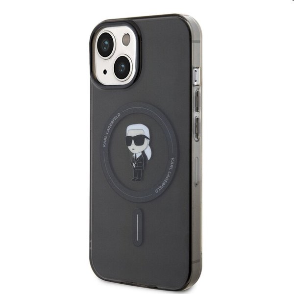 Puzdro Karl Lagerfeld IML Ikonik MagSafe Apple iPhone 15 számára, fekete Puzdro Karl Lagerfeld IML Ikonik MagSafe Apple iPhone 15 számára, fekete