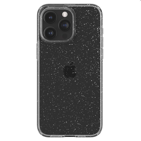 Spigen Liquid Crystal Glitter tok Apple iPhone 15 Pro számára, átlátszó