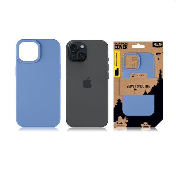 Tactical Velvet Smoothie tok Apple iPhone 15 számára, kék