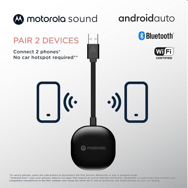 Motorola MA1 vezeték nélküli adapter Android Auto számára