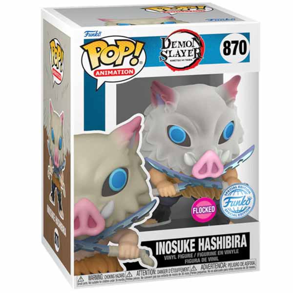 POP! Animation: Inosuke Hashibira (Demon Slayer) Special Kiadás Flocked