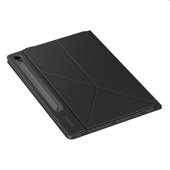 Book Cover tok Samsung Galaxy Tab S9 Plus | S9 FE Plus számára, fekete Book Cover tok Samsung Galaxy Tab S9 Plus | S9 FE Plus számára, fekete