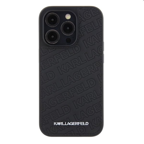 Karl Lagerfeld PU Quilted Pattern tok Apple iPhone 15 Pro számára, fekete Karl Lagerfeld PU Quilted Pattern tok Apple iPhone 15 Pro számára, fekete