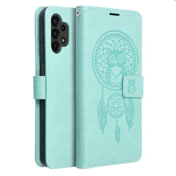 MEZZO Book tok dreamcatcher Samsung Galaxy A54 5G számára, zöld MEZZO Book tok dreamcatcher Samsung Galaxy A54 5G számára, zöld