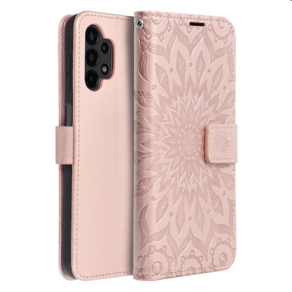 MEZZO Book tok mandala Apple iPhone 15 Pro számára, rózsaszín MEZZO Book tok mandala Apple iPhone 15 Pro számára, rózsaszín